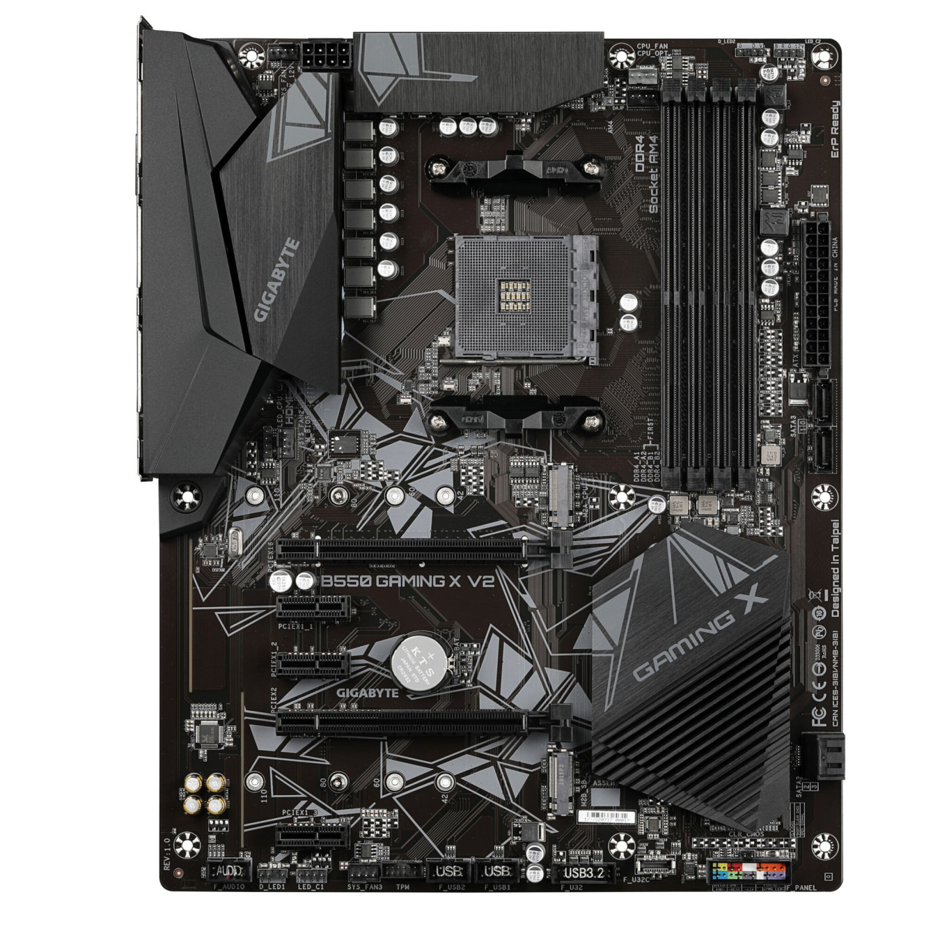 Gigabyte GA-B550-GAMING X V2 - B550 AM4 ATX Motherboard, DDR4, 4x DIMM, 128GB Max — Buy in Cyprus with Fast Delivery
