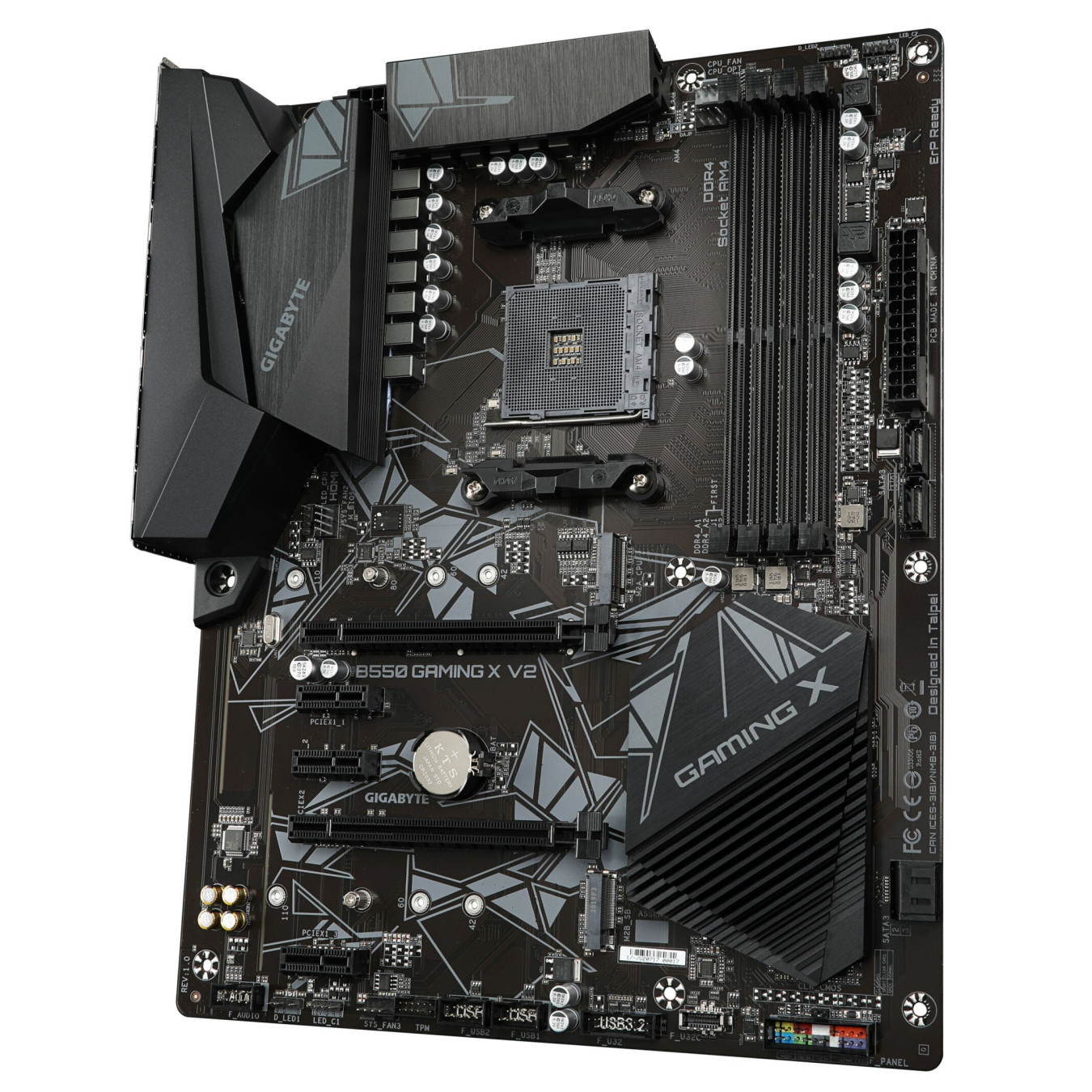 Gigabyte GA-B550-GAMING X V2 - B550 AM4 ATX Motherboard, DDR4, 4x DIMM, 128GB Max — Buy in Cyprus with Fast Delivery