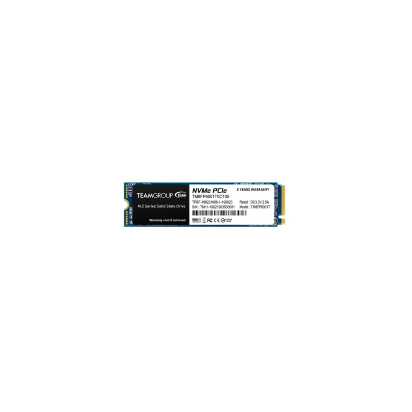 TEAMGROUP MP33 1TB SSD - TM8FP6001T0C101 - M.2 2280 NVMe PCIe Gen3 x4, NVMe 1.3, 3D NAND — Buy in Cyprus with Fast Delivery
