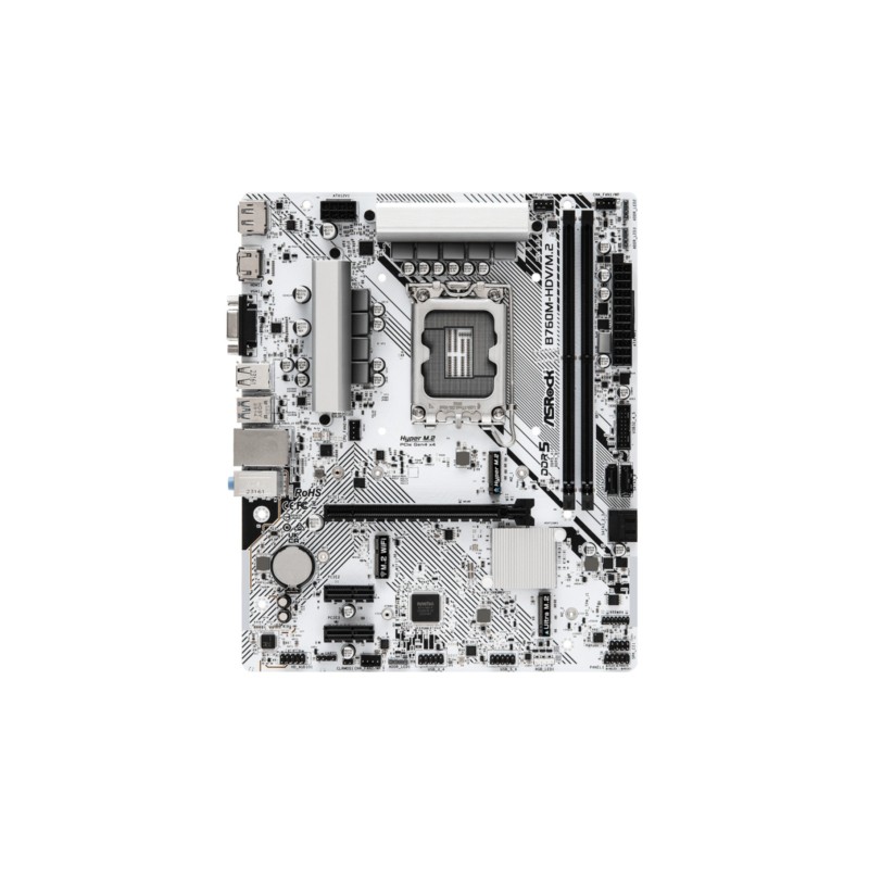 ASRock B760M-HDV/M.2 LGA1700 Micro-ATX Motherboard Intel B760 DDR5 PCIe4.0 (Boxed) — Buy in Cyprus with Fast Delivery