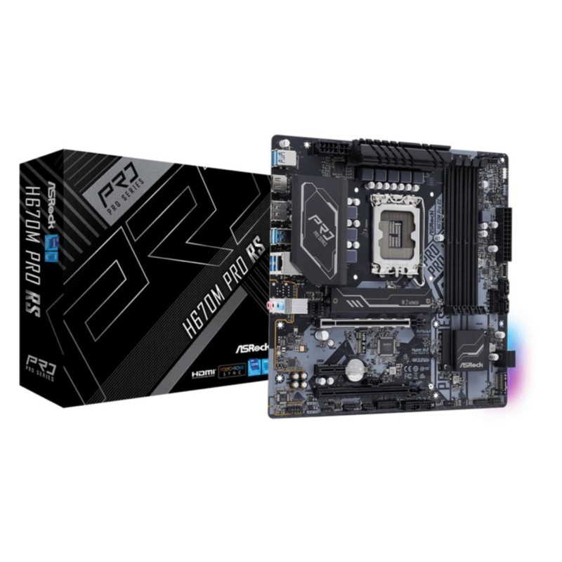 Buy ASRock H670M Pro RS - H670M PRO RS - LGA1700 Micro-ATX, Intel H670, DDR4 up ... in Cyprus, Nicosia, Limassol, Larnaka, Pafos