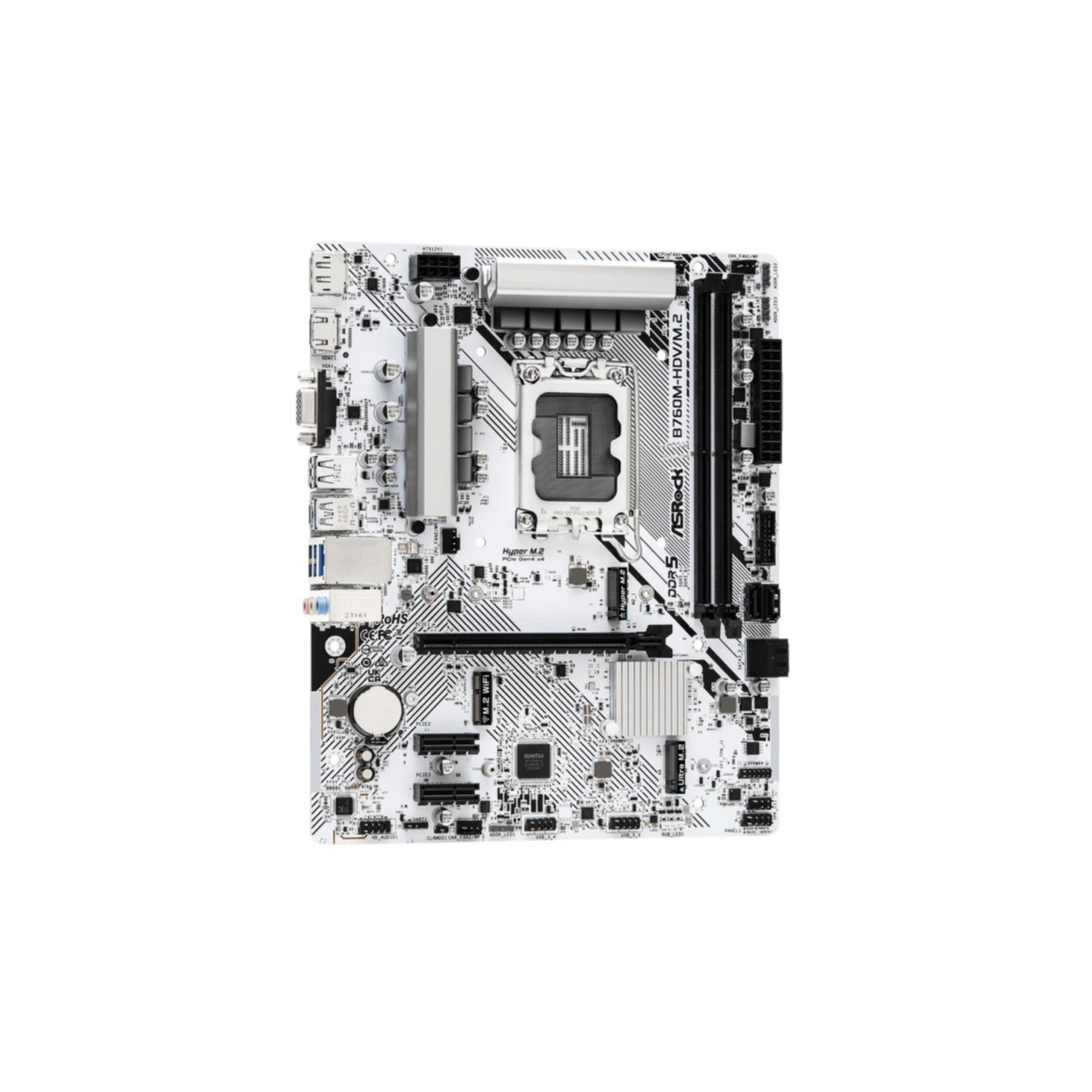ASRock B760M-HDV/M.2 LGA1700 Micro-ATX Motherboard Intel B760 DDR5 PCIe4.0 (Boxed) — Buy in Cyprus with Fast Delivery