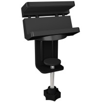 ICY BOX HUB & Power Strip Desk Mount - Black - Desk-mount hub and power strip for tidy workstation