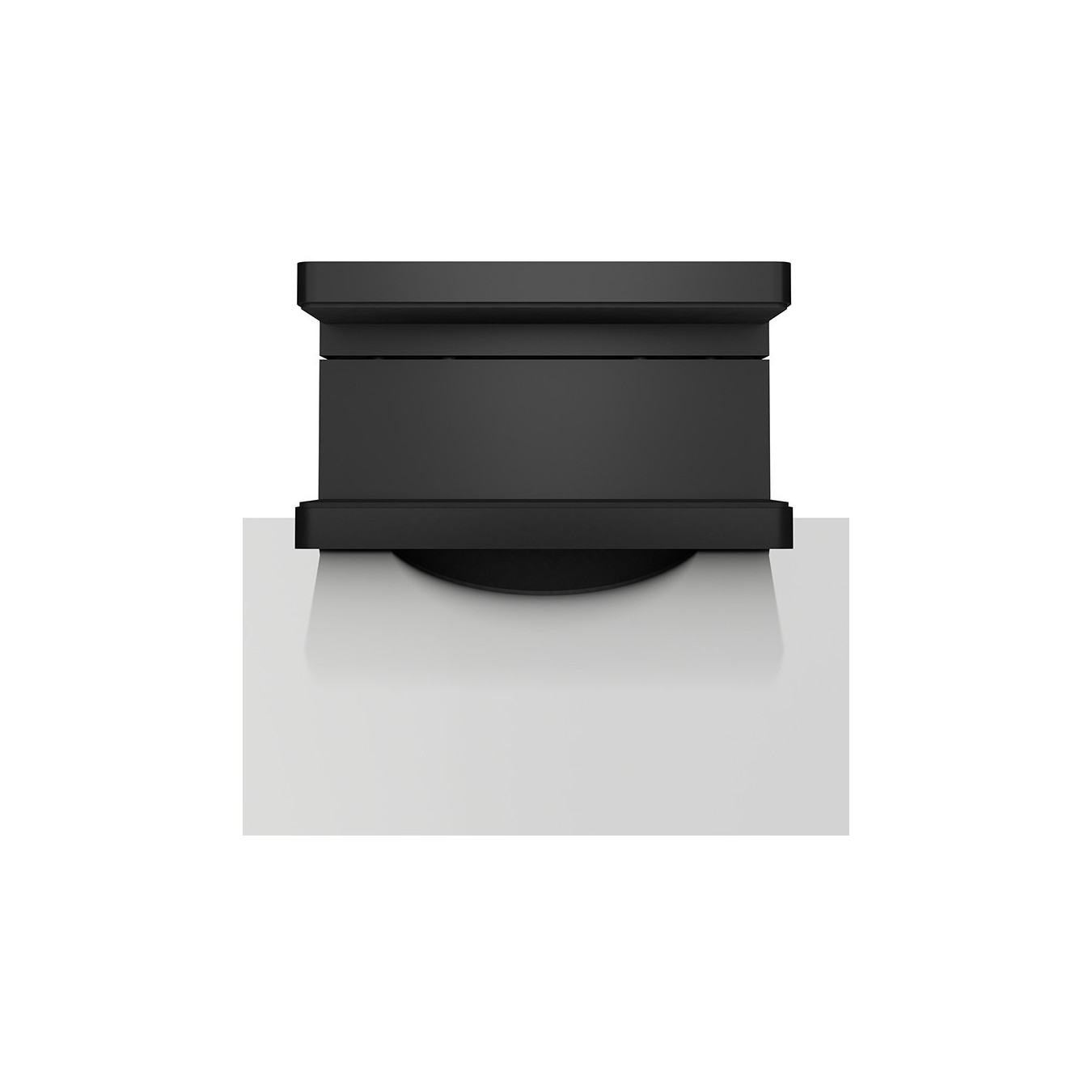 ICY BOX HUB & Power Strip Desk Mount - Black - Desk-mount hub and power strip for tidy workstation