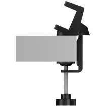 ICY BOX HUB & Power Strip Desk Mount - Black - Desk-mount hub and power strip for tidy workstation