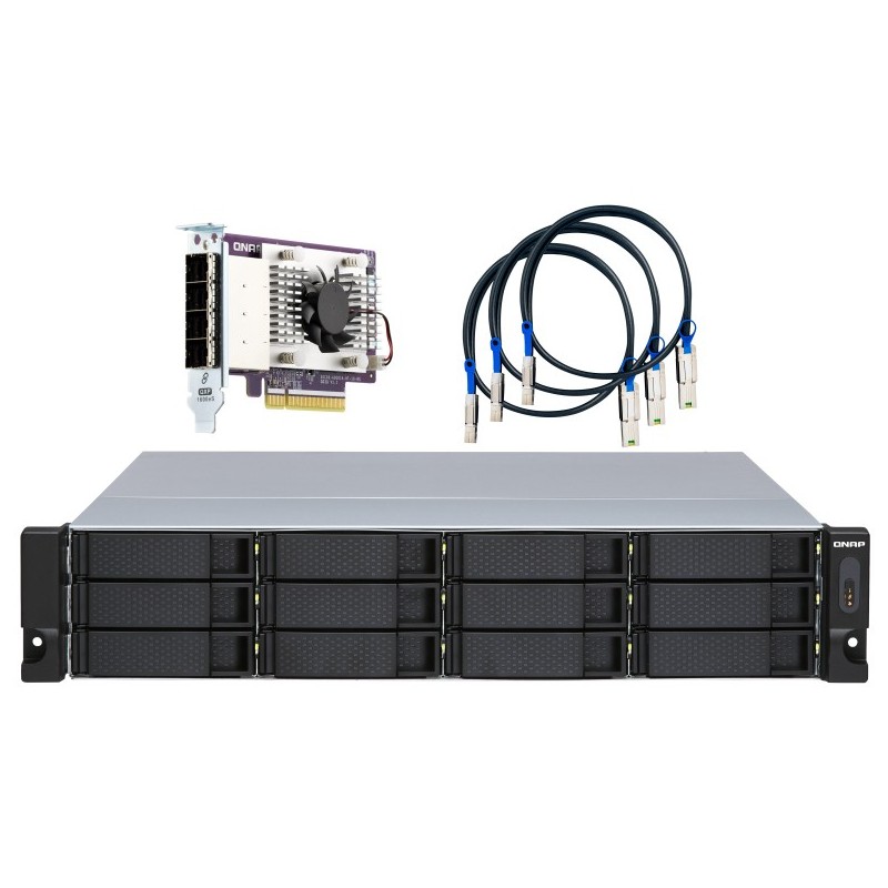 Buy QNAP TL-R1200S-RP 12-bay 2U rackmount SATA JBOD expansion unit redundant PSU... in Cyprus, Nicosia, Limassol, Larnaka, Pafos
