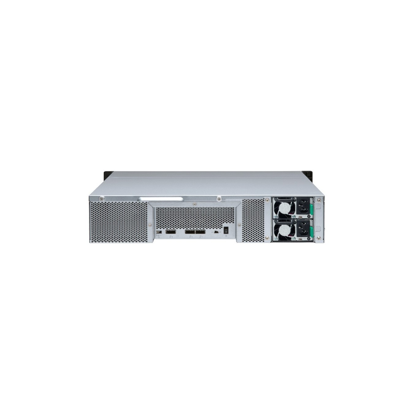 QNAP TL-R1200S-RP 12-bay 2U rackmount SATA JBOD expansion unit redundant PSU - TL-R1200S-RP - Black, Grey