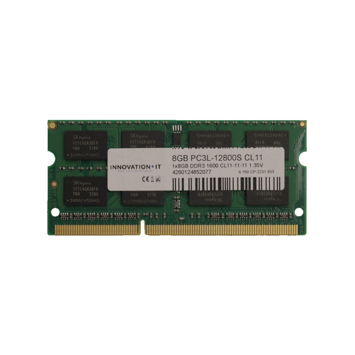 SO 1600 8GB Innovation IT CL11 1.35V DDR3L SO-DIMM (Retail) — Buy in Cyprus with Fast Delivery