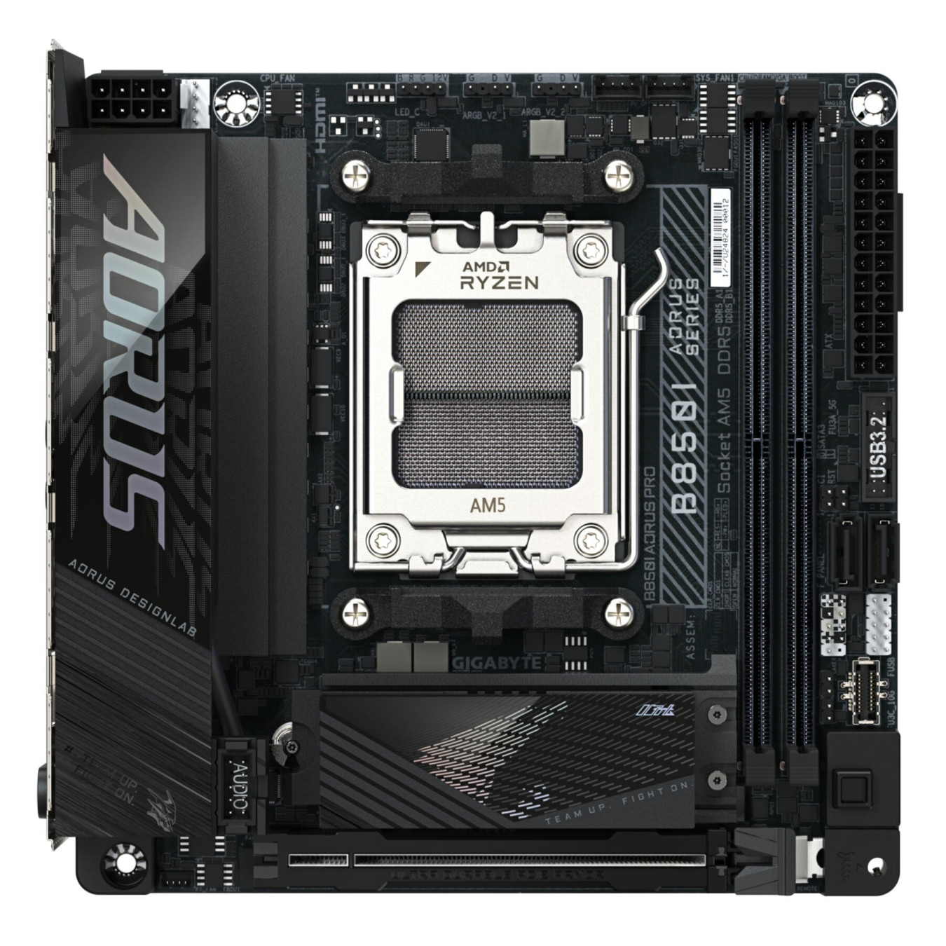 Gigabyte GA-B850I AORUS PRO - AM5 mini-ITX Motherboard - DDR5, 128GB Max, Ryzen 7000/8000/9000