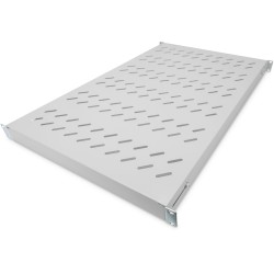 Buy Rack Shelf 44x482x700-1180mm - Grey - 1U with Variable Rails - Up to 50 kg in Cyprus, Nicosia, Limassol, Larnaka, Pafos