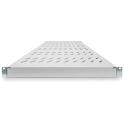 Buy Rack Shelf 44x482x700-1180mm - Grey - 1U with Variable Rails - Up to 50 kg in Cyprus, Nicosia, Limassol, Larnaka, Pafos