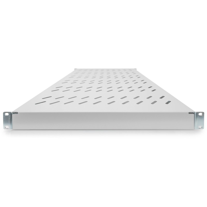 Buy Rack Shelf 44x482x700-1180mm - Grey - 1U with Variable Rails - Up to 50 kg in Cyprus, Nicosia, Limassol, Larnaka, Pafos