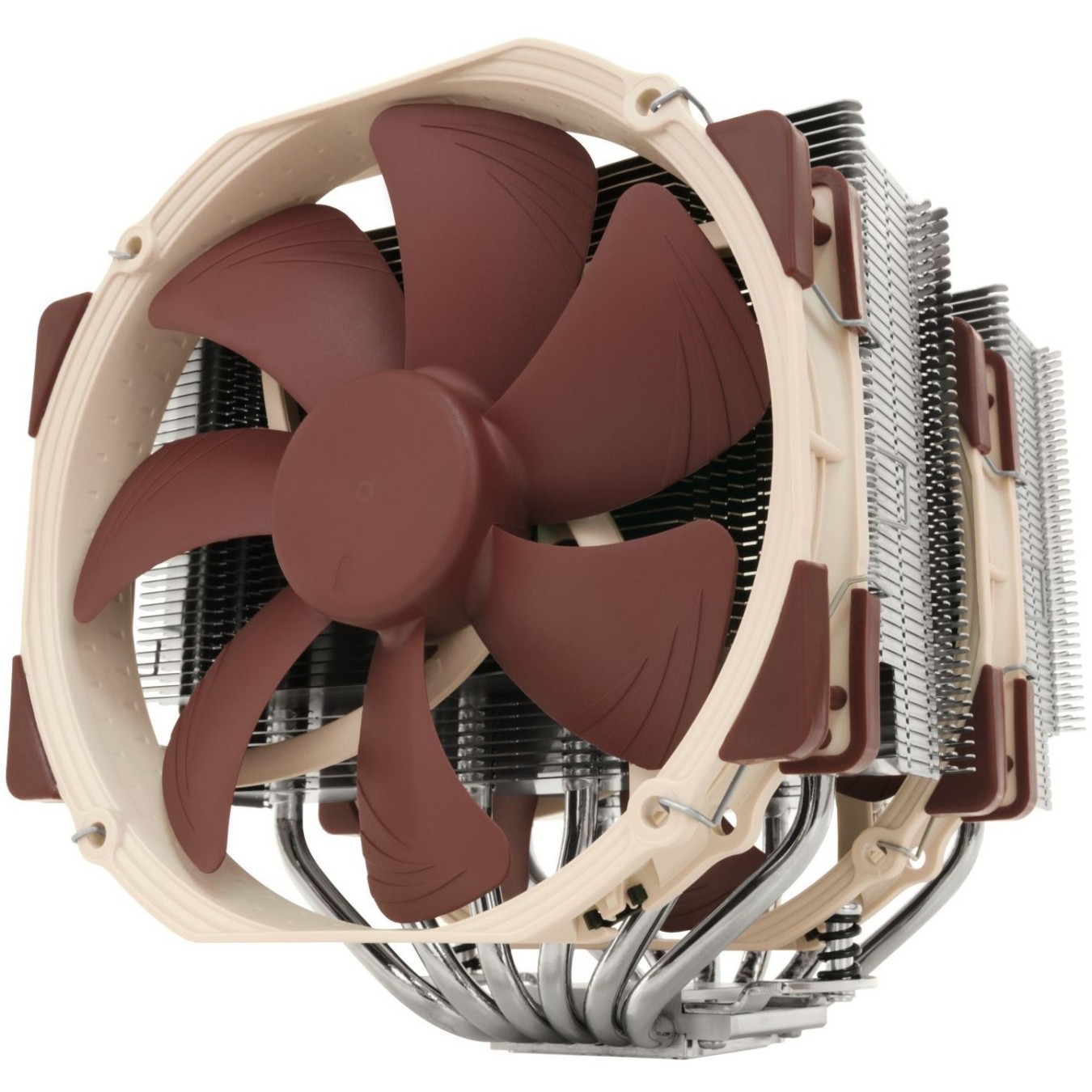 K NOCTUA NH-D15 SE-AM4 Processor Cooler Computer Cooling Component - NH-D15 SE-AM4 - Beige. Brown. Stainless steel