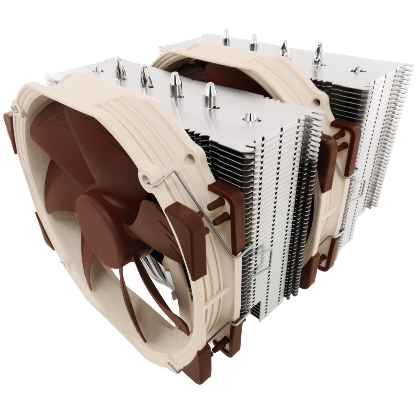 K NOCTUA NH-D15 SE-AM4 Processor Cooler Computer Cooling Component - NH-D15 SE-AM4 - Beige. Brown. Stainless steel