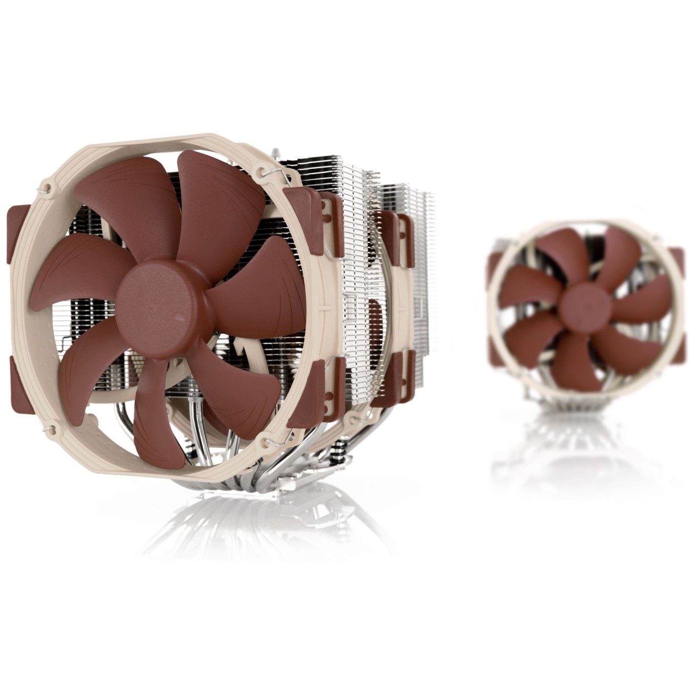 K NOCTUA NH-D15 SE-AM4 Processor Cooler Computer Cooling Component - NH-D15 SE-AM4 - Beige. Brown. Stainless steel