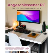 Desk Hub with 2 Card Readers, Audio In/Out, Charging Function and LED ICY BOX — Buy in Cyprus with Fast Delivery