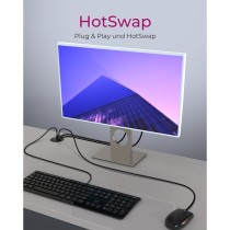 Desk Hub with 2 Card Readers, Audio In/Out, Charging Function and LED ICY BOX — Buy in Cyprus with Fast Delivery
