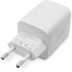 Buy Mini Charger DIGITUS - 2-Port 65W - 2x USB-C 45W+20W (White) in Cyprus, Nicosia, Limassol, Larnaka, Pafos