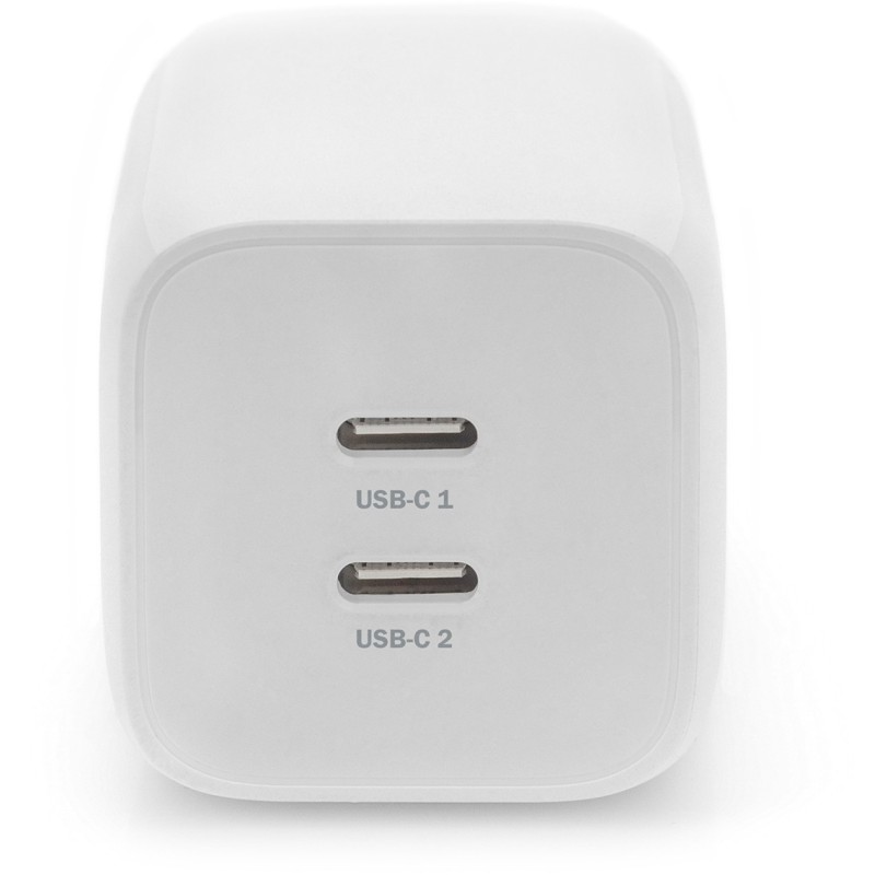 Buy Mini Charger DIGITUS - 2-Port 65W - 2x USB-C 45W+20W (White) in Cyprus, Nicosia, Limassol, Larnaka, Pafos