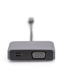Buy Adapter DIGITUS mini DP + VGA Adapter 20cm 4K 30Hz Silver Aluminum Housing in Cyprus, Nicosia, Limassol, Larnaka, Pafos