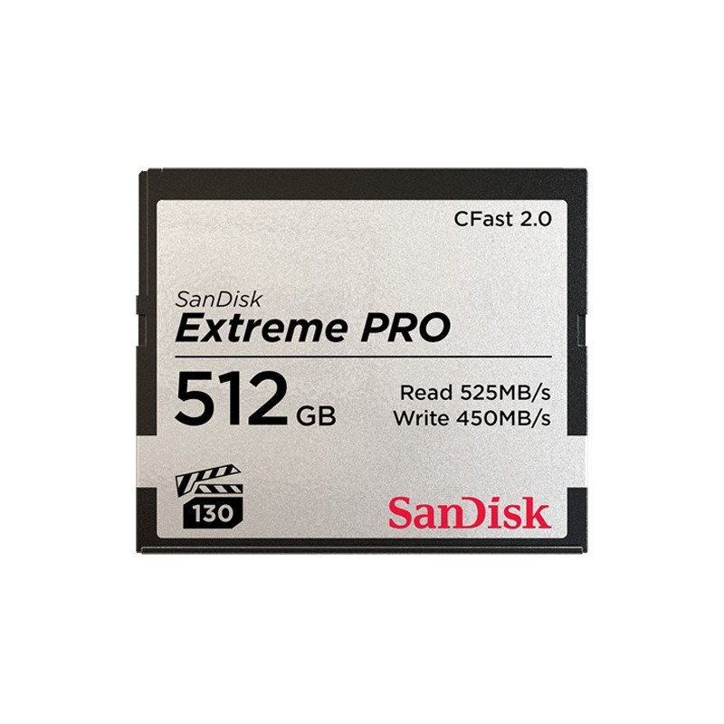 Buy CFast 2.0 Card 512GB - SanDisk Extreme PRO - Black, Grey 525MB s in Cyprus, Nicosia, Limassol, Larnaka, Pafos
