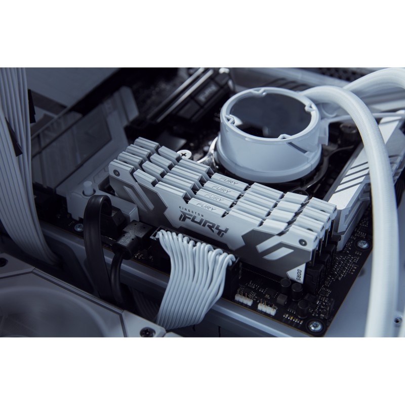 Buy KINGSTON 32GB 8000MT s DDR5 CL38 DIMM Kit of 2 FURY Renegade White XMP in Cyprus, Nicosia, Limassol, Larnaka, Pafos
