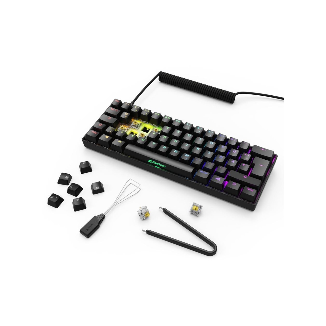 Sharkoon Skiller SGK50S4 Gen2 Keyboard - SGK50S4 Gen2 - Black-Yellow D — Buy in Cyprus with Fast Delivery