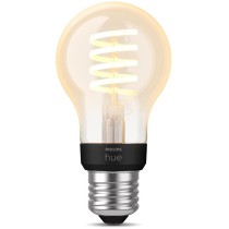 Philips Hue White Ambiance E27 Filament A60 Teardrop LED Smart Bulb - 4500 K, 550 lm, 7 W, Bluetooth, HomeKit compatible