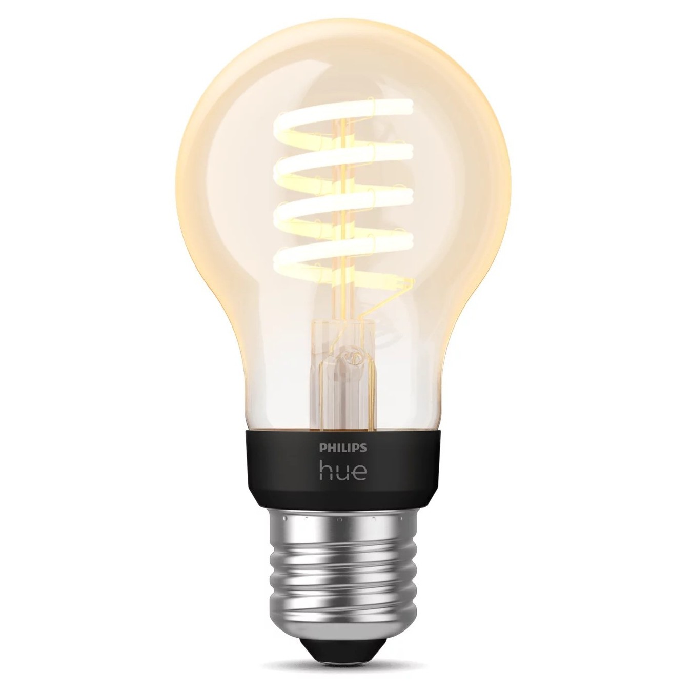 Philips Hue White Ambiance E27 Filament A60 Teardrop LED Smart Bulb - 4500 K, 550 lm, 7 W, Bluetooth, HomeKit compatible