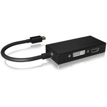 Adapter ICY BOX mini DisplayPort to DVI HDMI VGA 4K 60Hz Black - Characteristics — Buy in Cyprus with Fast Delivery