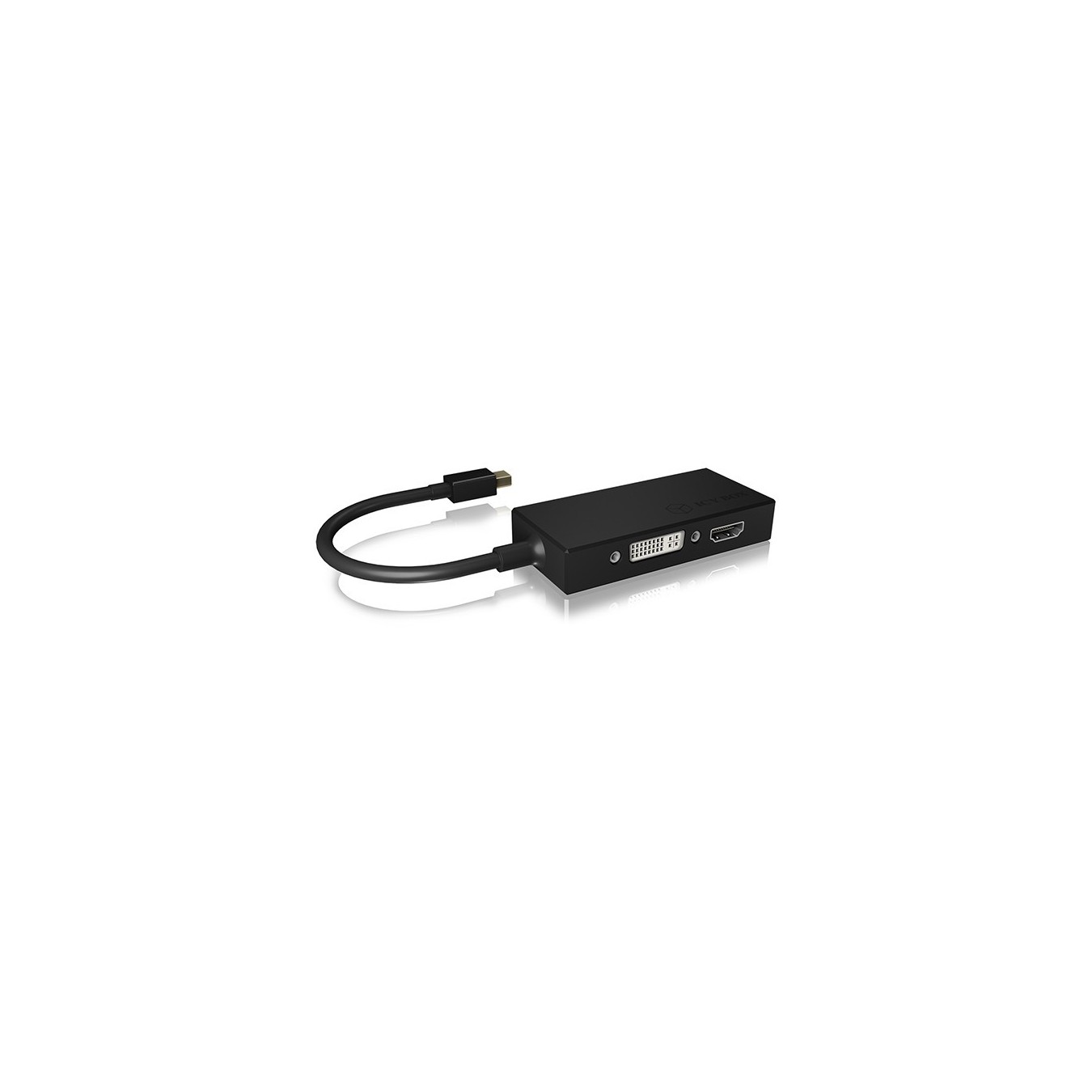 Adapter ICY BOX mini DisplayPort to DVI HDMI VGA 4K 60Hz Black - Characteristics — Buy in Cyprus with Fast Delivery