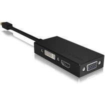 Adapter ICY BOX mini DisplayPort to DVI HDMI VGA 4K 60Hz Black - Characteristics — Buy in Cyprus with Fast Delivery
