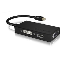 Adapter ICY BOX mini DisplayPort to DVI HDMI VGA 4K 60Hz Black - Characteristics — Buy in Cyprus with Fast Delivery