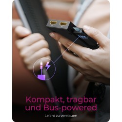 ICY BOX Splitter 2xHDMI to USB (BU-ST) + USB to USB-C (BU-ST) Adapter - BU-ST - (Black, 4K@30Hz)