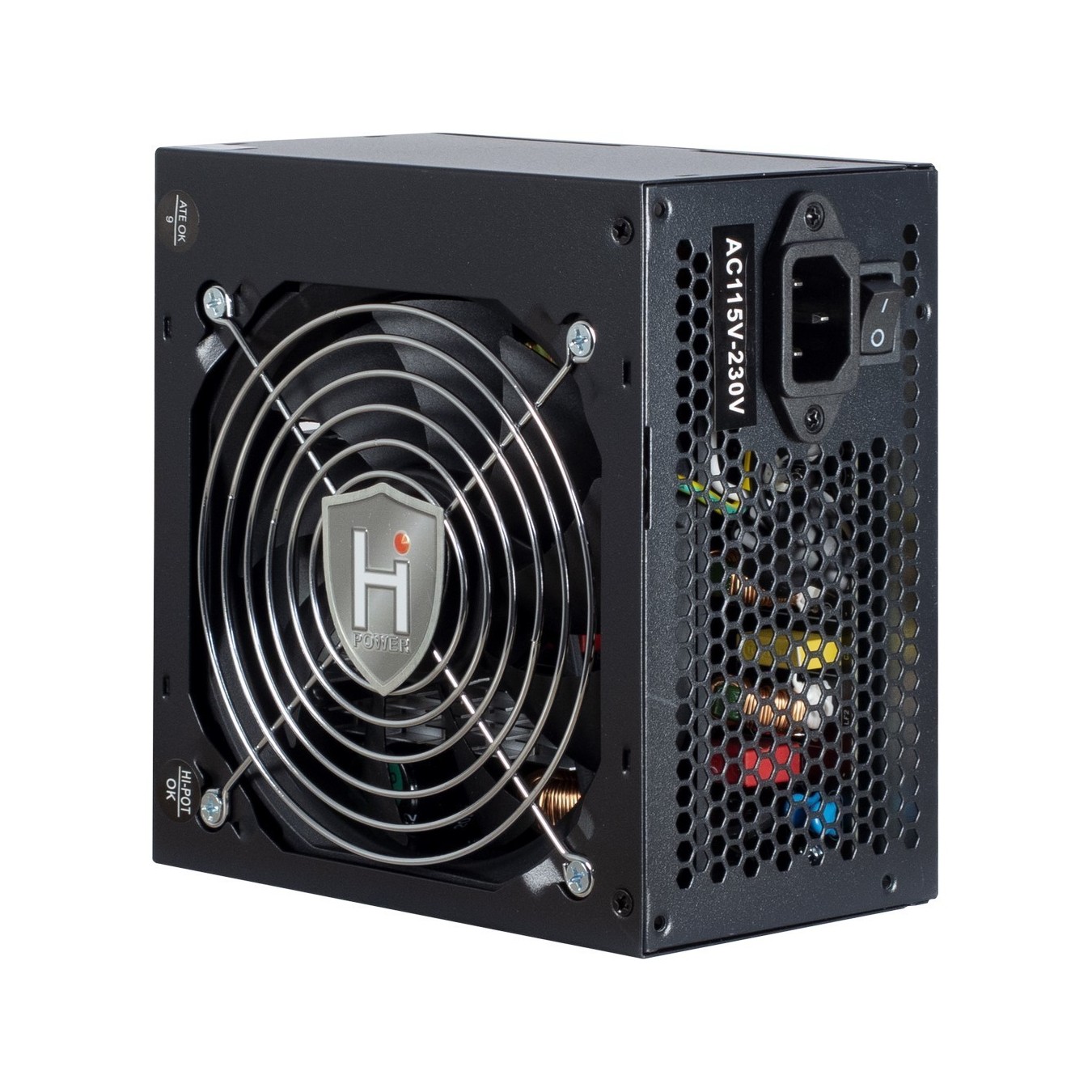 550W Inter-Tech HIPOWER - SP-550 - 100 - 240 V, 50 - 60 Hz, 10 A, Active PFC, ATX version 2.4, 12 cm fan, Black