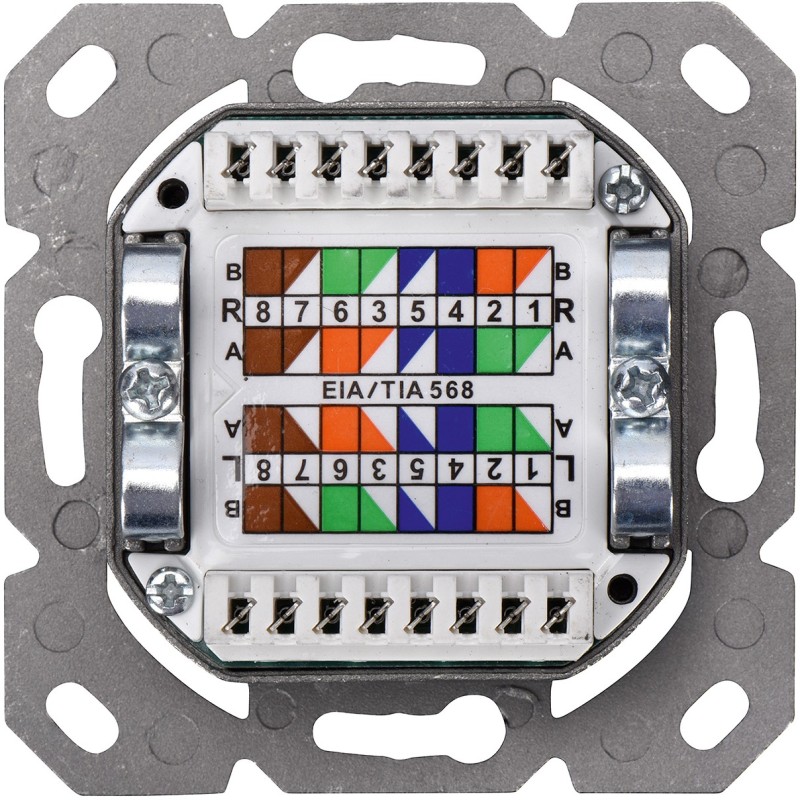 Buy DIGITUS Cat6 Shielded Flush-Mount Wall Outlet 2xRJ45 - White in Cyprus, Nicosia, Limassol, Larnaka, Pafos