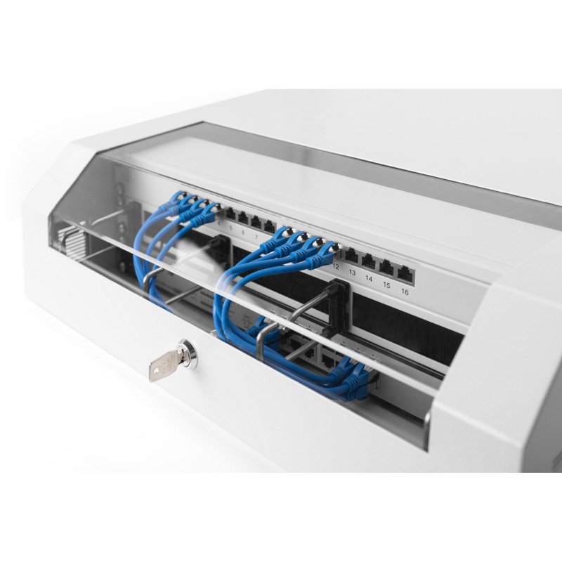 Buy Wall-mount enclosure SOHO 3HE 145x500x475 mm Grey Slim - SOHO - Grey, 3U in Cyprus, Nicosia, Limassol, Larnaka, Pafos