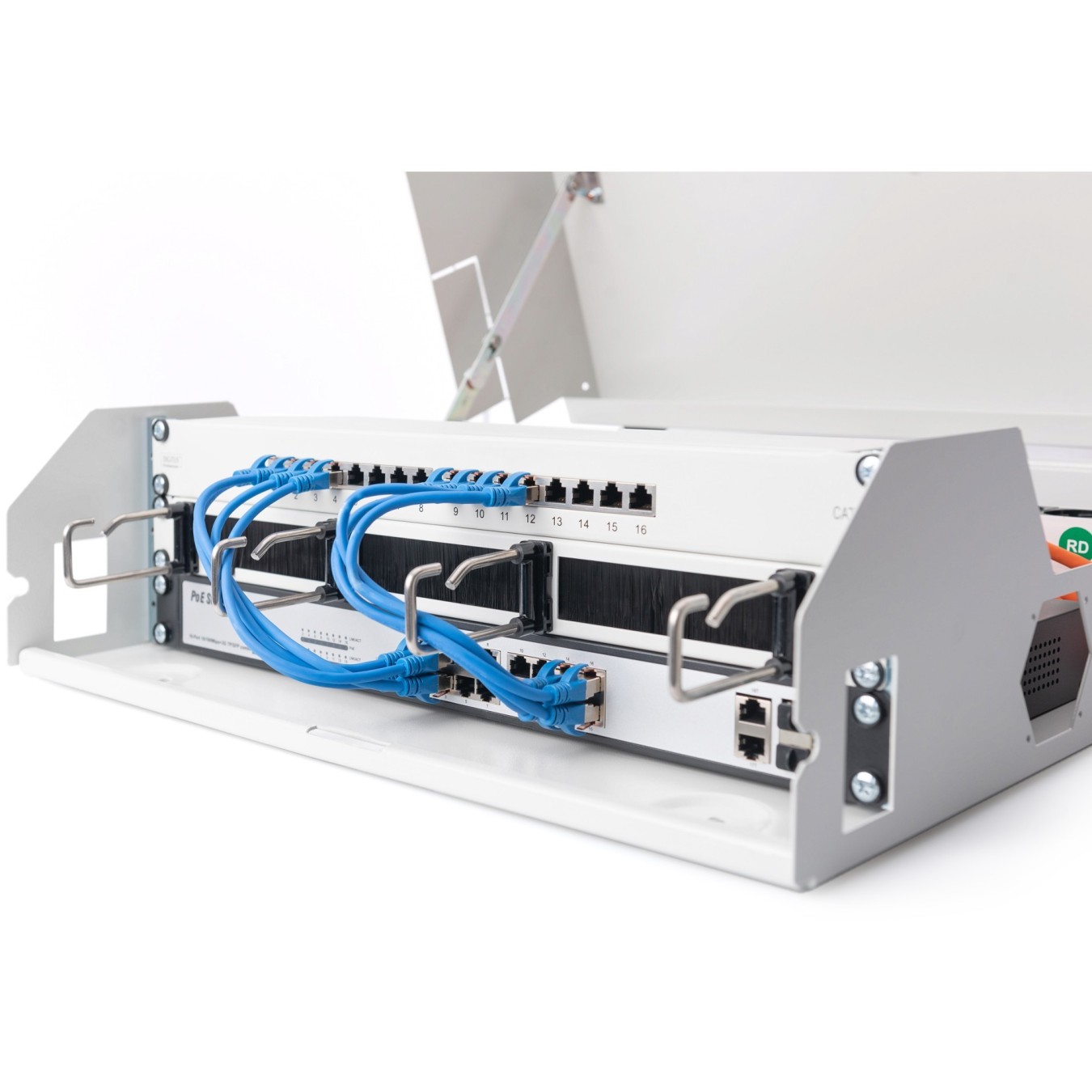 Wall-mount enclosure SOHO 3HE 145x500x475 mm Grey Slim - SOHO - Grey, 3U — Buy in Cyprus with Fast Delivery