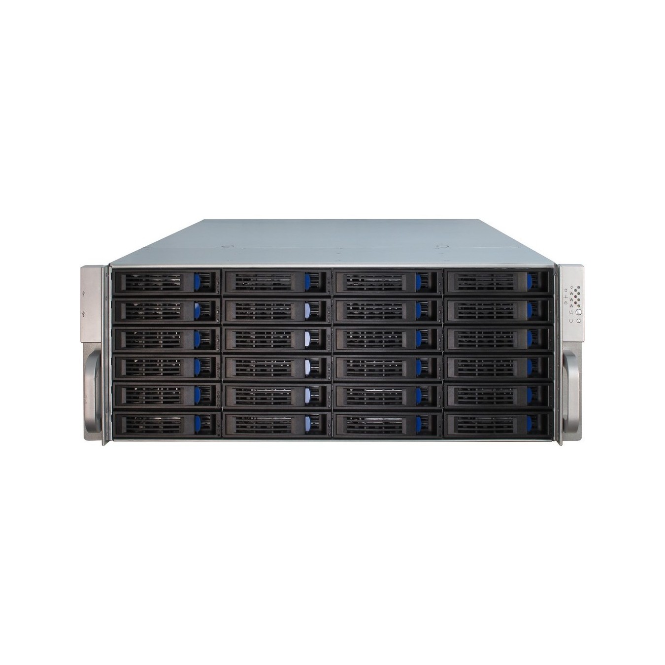 Inter-Tech Rack Server Chassis - 4U-4424 - Metall - Schwarz - Silber - ATX.EATX.EEB.Mini-ITX.uATX - 4U