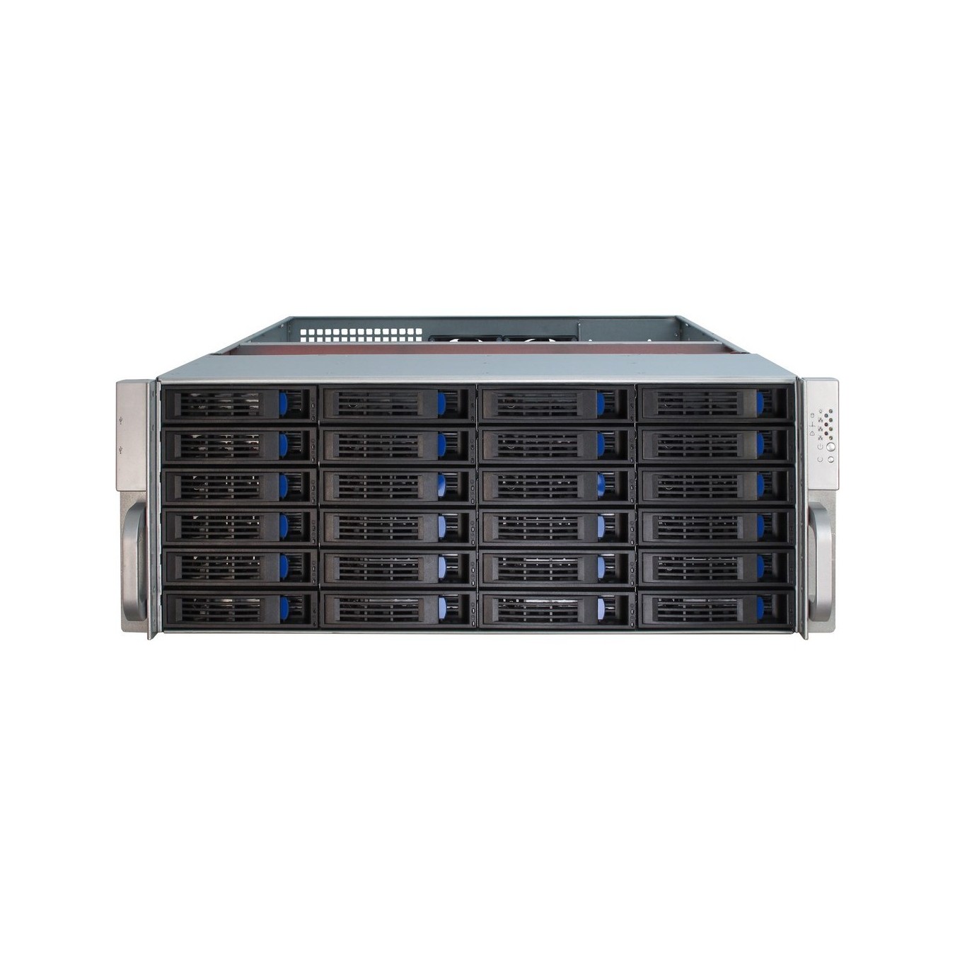 Inter-Tech Rack Server Chassis - 4U-4424 - Metall - Schwarz - Silber - ATX.EATX.EEB.Mini-ITX.uATX - 4U