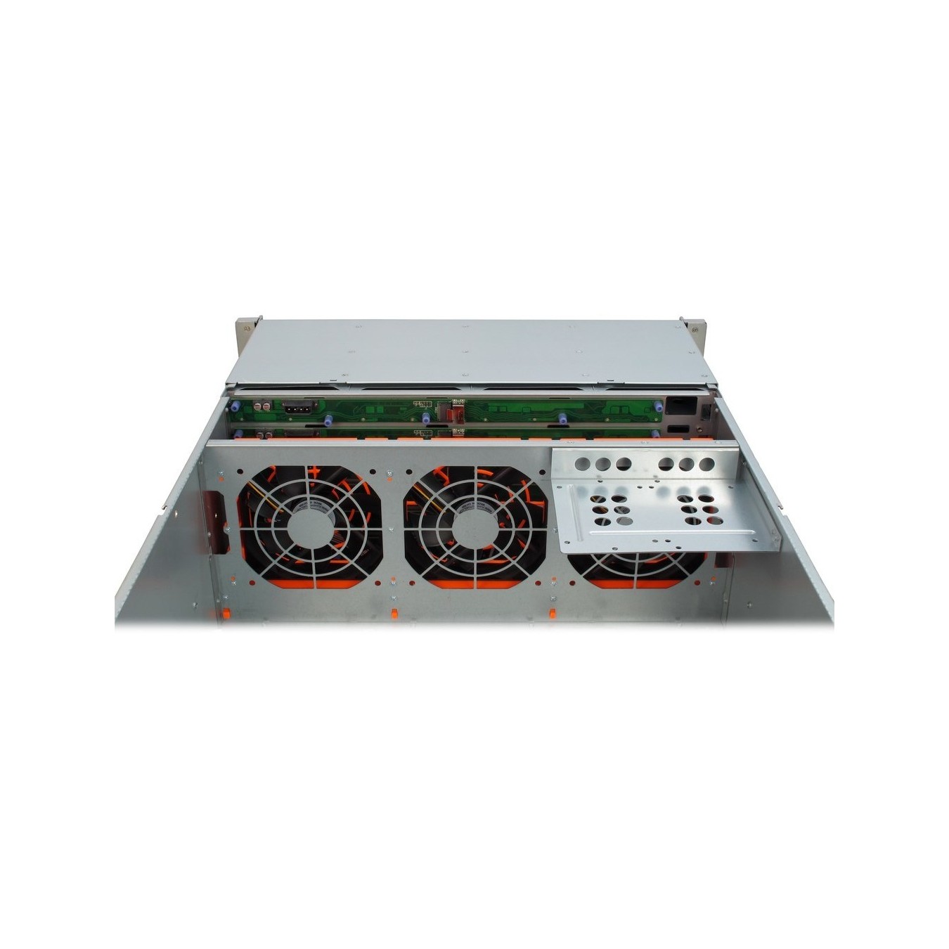 Inter-Tech Rack Server Chassis - 4U-4424 - Metall - Schwarz - Silber - ATX.EATX.EEB.Mini-ITX.uATX - 4U