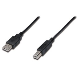 Buy DIGITUS USB 2.0 Cable Type A to B - 3.0 m - Black in Cyprus, Nicosia, Limassol, Larnaka, Pafos