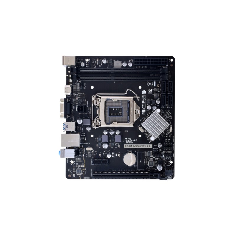 Buy Biostar H81MHV3 3.0 - LGA1150 Micro-ATX Motherboard - Intel H81, Up to 16GB ... in Cyprus, Nicosia, Limassol, Larnaka, Pafos