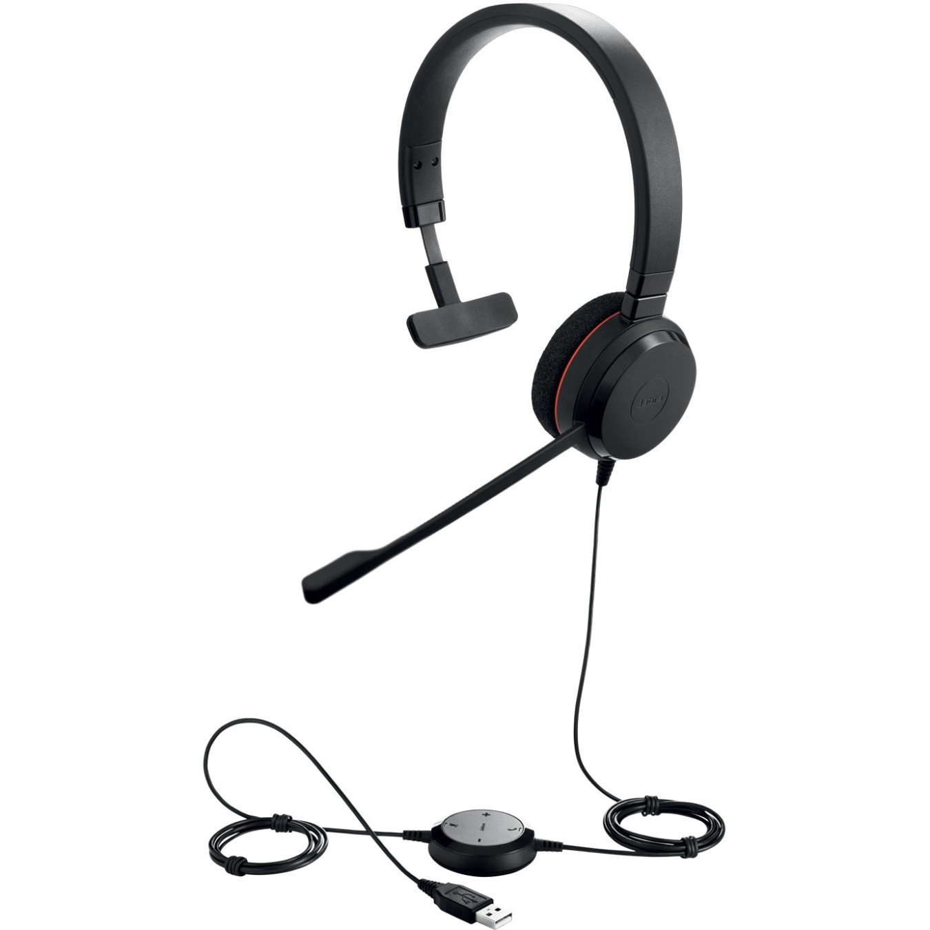 Jabra Evolve 20 MS Mono USB NC Überkopfbügelmodell - Black, Wired, Monaural, Head-band — Buy in Cyprus with Fast Delivery