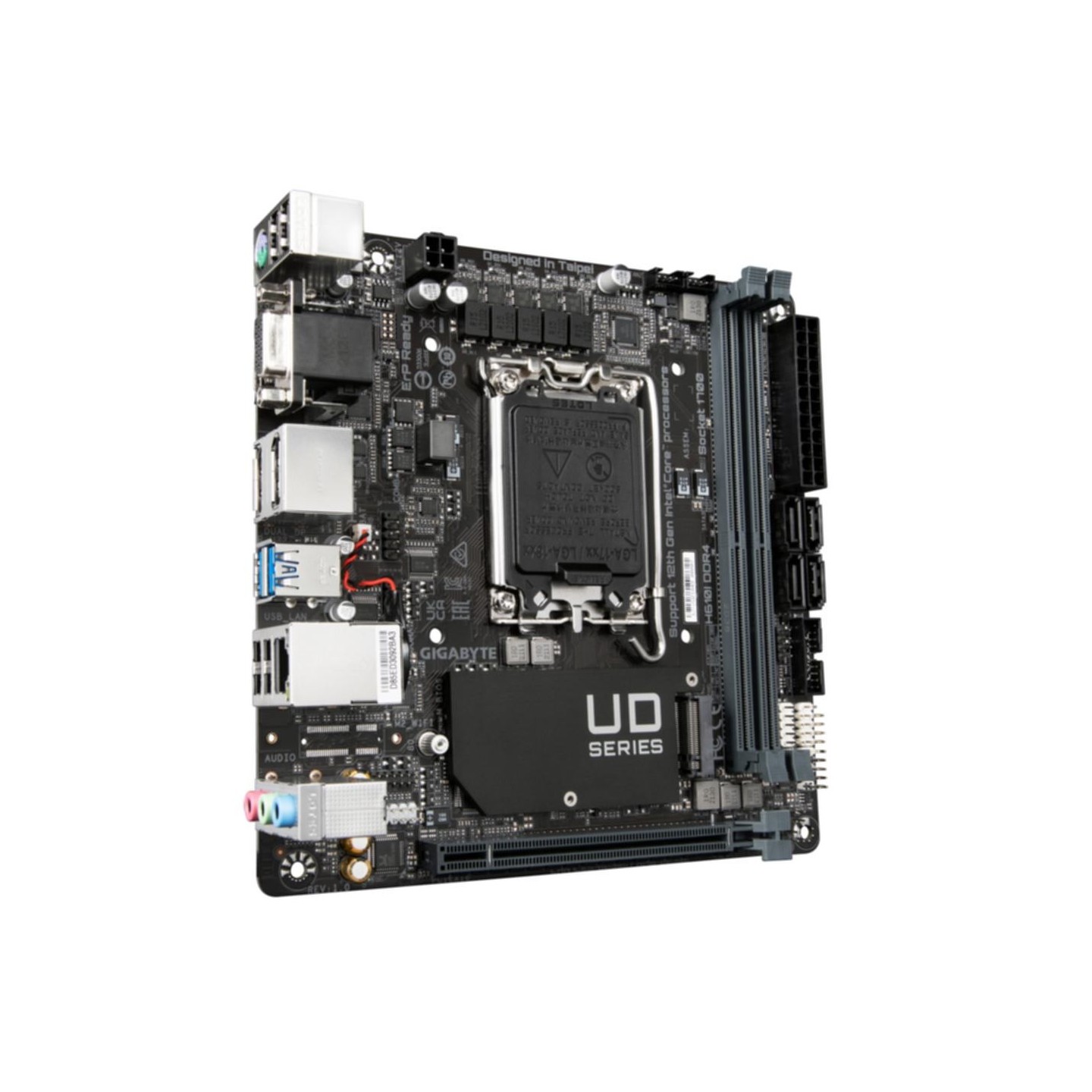 Gigabyte H610I DDR4 LGA1700 Mini-ITX Motherboard - 64GB Max (Boxed) — Buy in Cyprus with Fast Delivery
