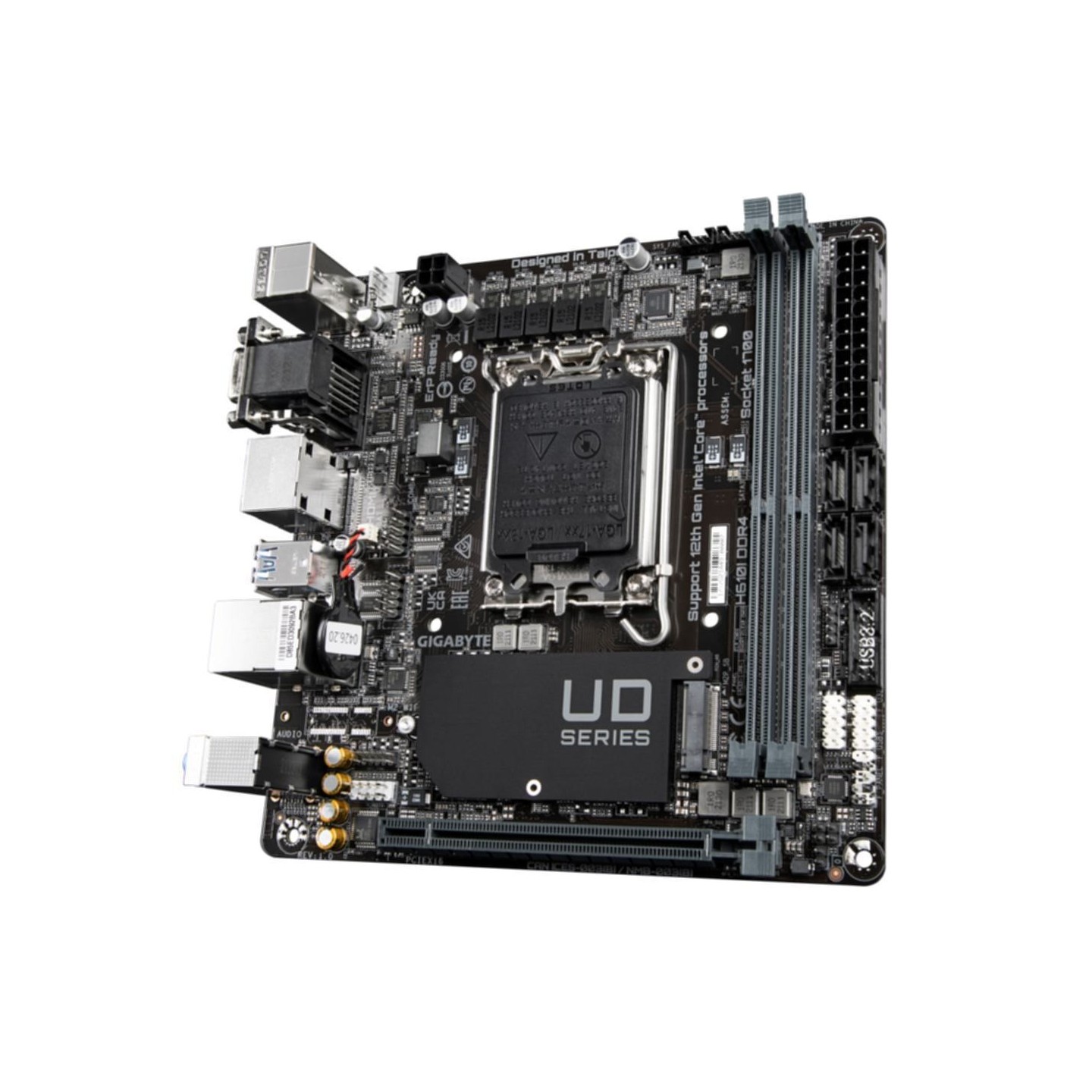 Gigabyte H610I DDR4 LGA1700 Mini-ITX Motherboard - 64GB Max (Boxed) — Buy in Cyprus with Fast Delivery