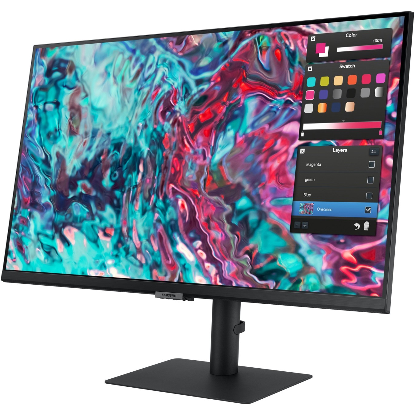 68.6cm 27'' (3840x2160) Samsung ViewFinity S8 - S27B800TGU - 16:9 5ms IPS HDMI 2xThunderbolt4 VESA Pivot 4K Black