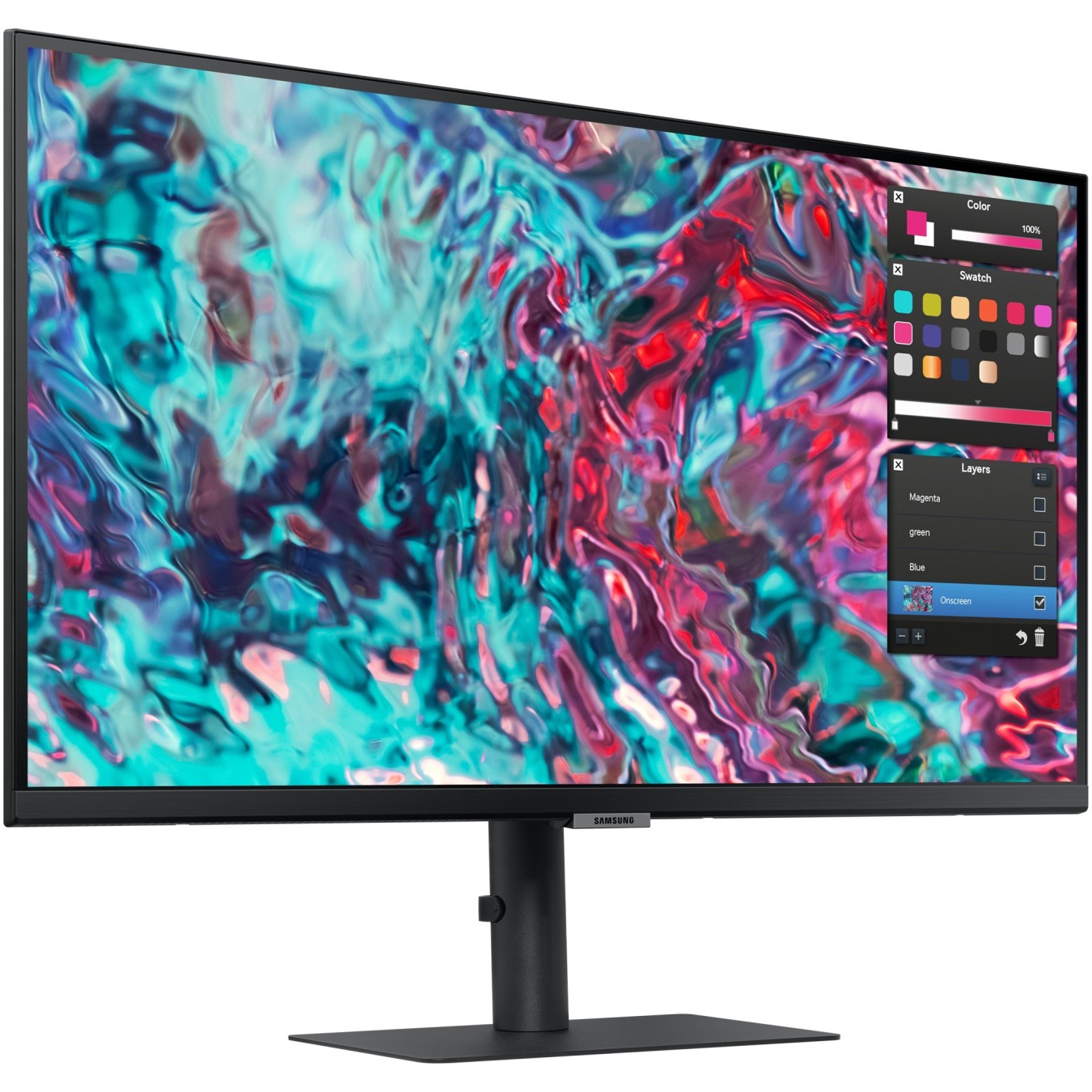 68.6cm 27'' (3840x2160) Samsung ViewFinity S8 - S27B800TGU - 16:9 5ms IPS HDMI 2xThunderbolt4 VESA Pivot 4K Black