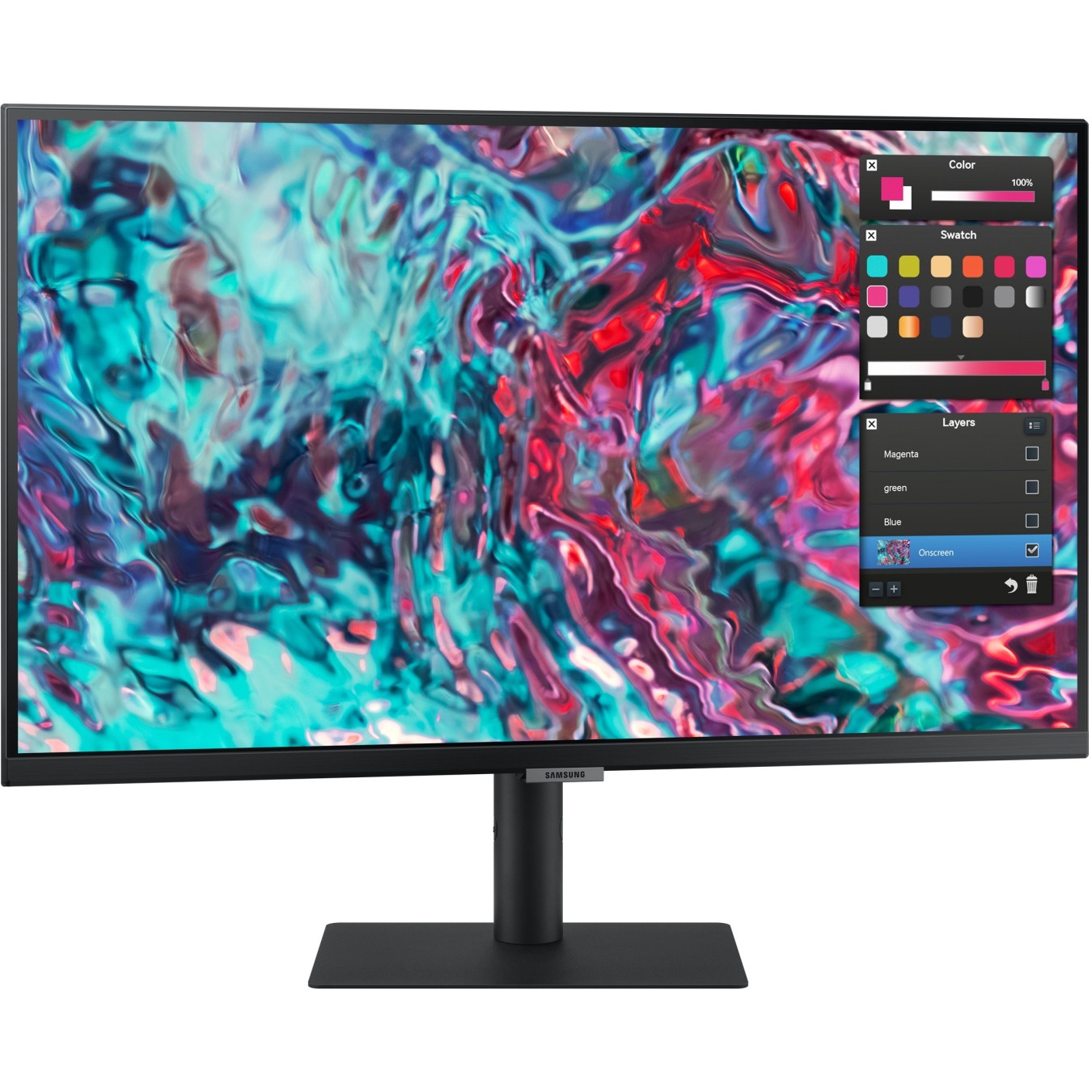 68.6cm 27'' (3840x2160) Samsung ViewFinity S8 - S27B800TGU - 16:9 5ms IPS HDMI 2xThunderbolt4 VESA Pivot 4K Black