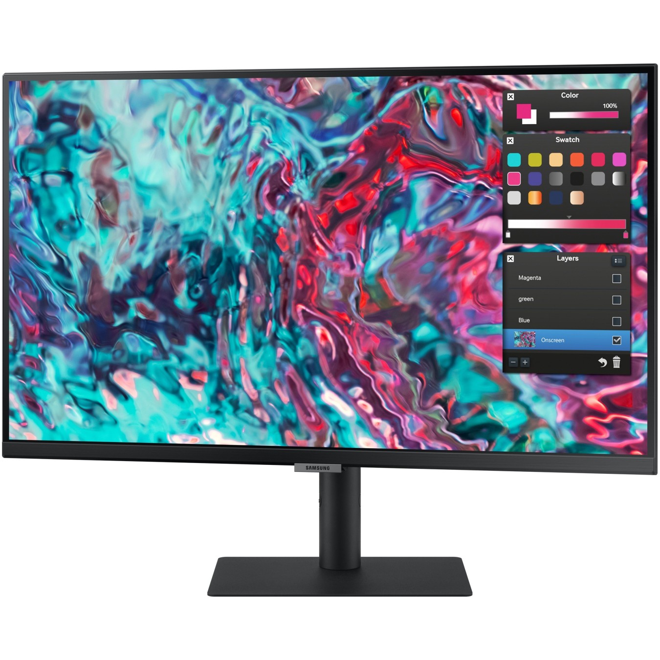 68.6cm 27'' (3840x2160) Samsung ViewFinity S8 - S27B800TGU - 16:9 5ms IPS HDMI 2xThunderbolt4 VESA Pivot 4K Black